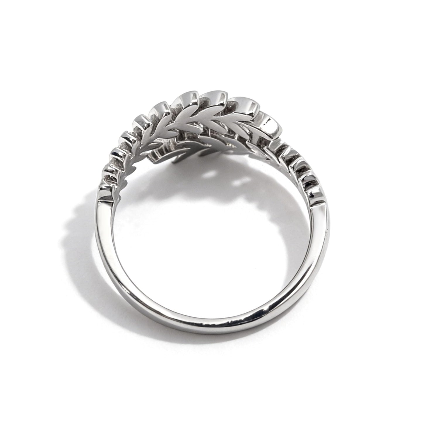 Warm Fortune Leaf Branch Statement Ring for Women, 18K Gold Plated Adjustable Open Band, Olive Leaf Nature-Inspired Fashion Jewelry