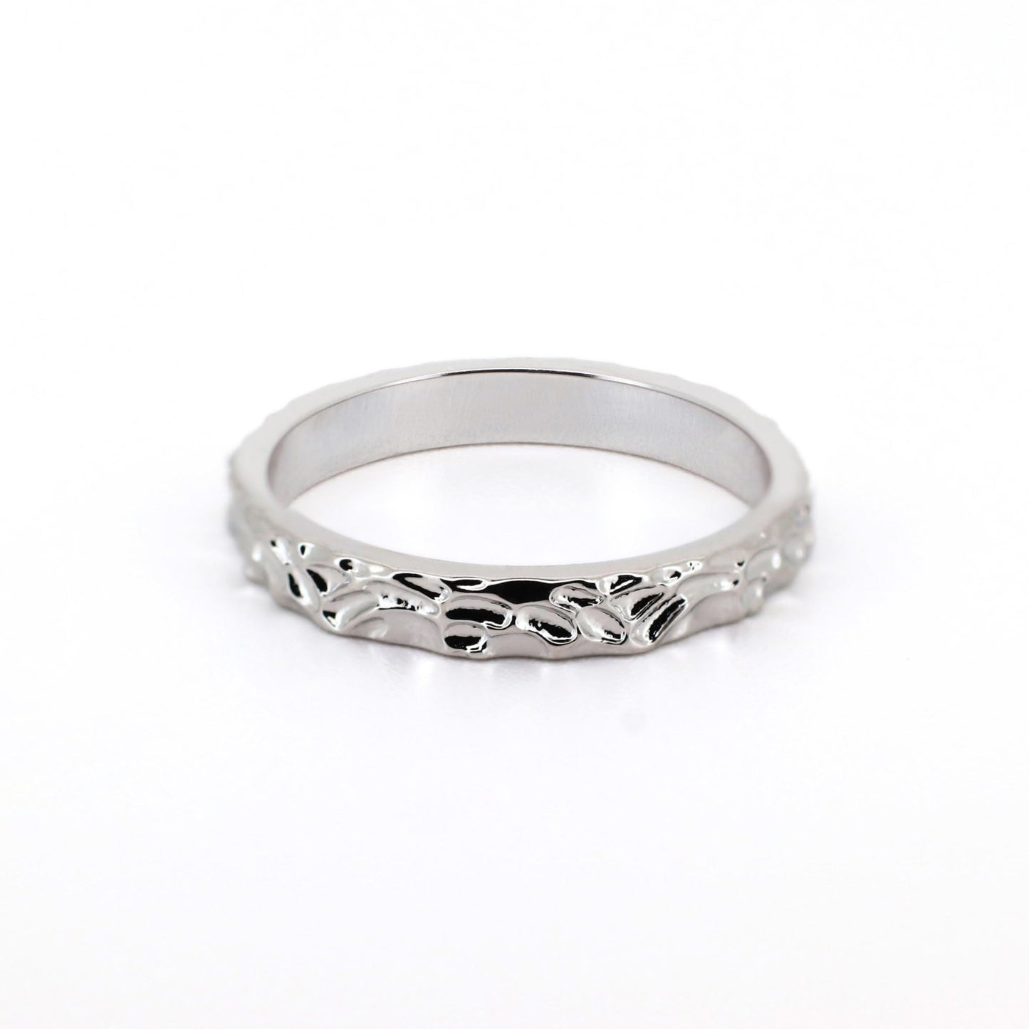 Warm Fortune Full Eternity Stackable Ring, 18K Gold Plated CZ Wedding Band, Available in Multiple ,Size 6-9