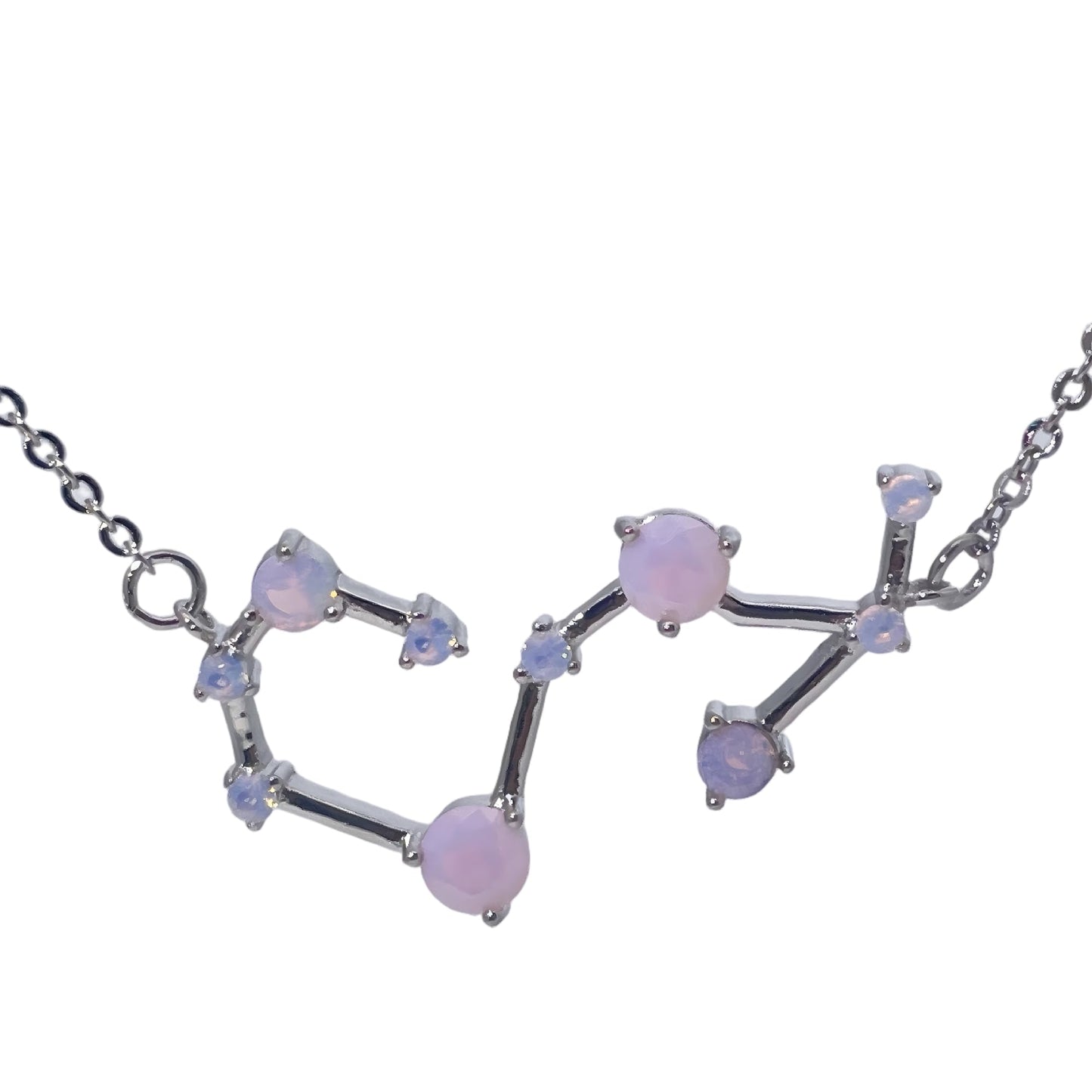 Warm Fortune Zodiac Pendant Necklace for Women,Cubic Zirconia,18K Gold Plated Sterling Silver, 18 inch + 2inch Chain