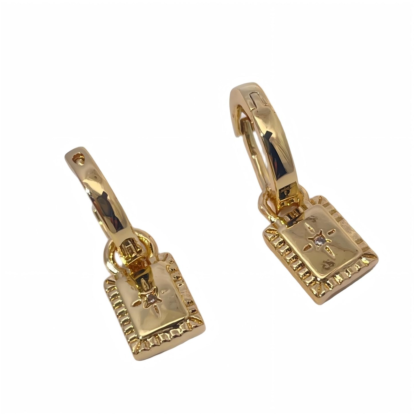 Warm Fortune Cubic Zirconia Drop Earrings for Women,Gold Plated,Gift for Her,Hypoallergenic