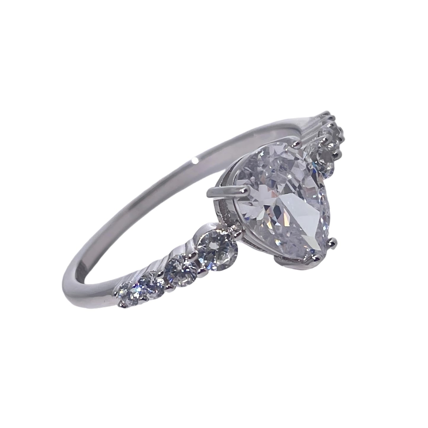 Warm Fortune Cubic Zirconia Engagement Ring for Women, 925 Sterling Silver with 18K Gold Plated Anniversary Ring, Gift for Her Promise Ring
