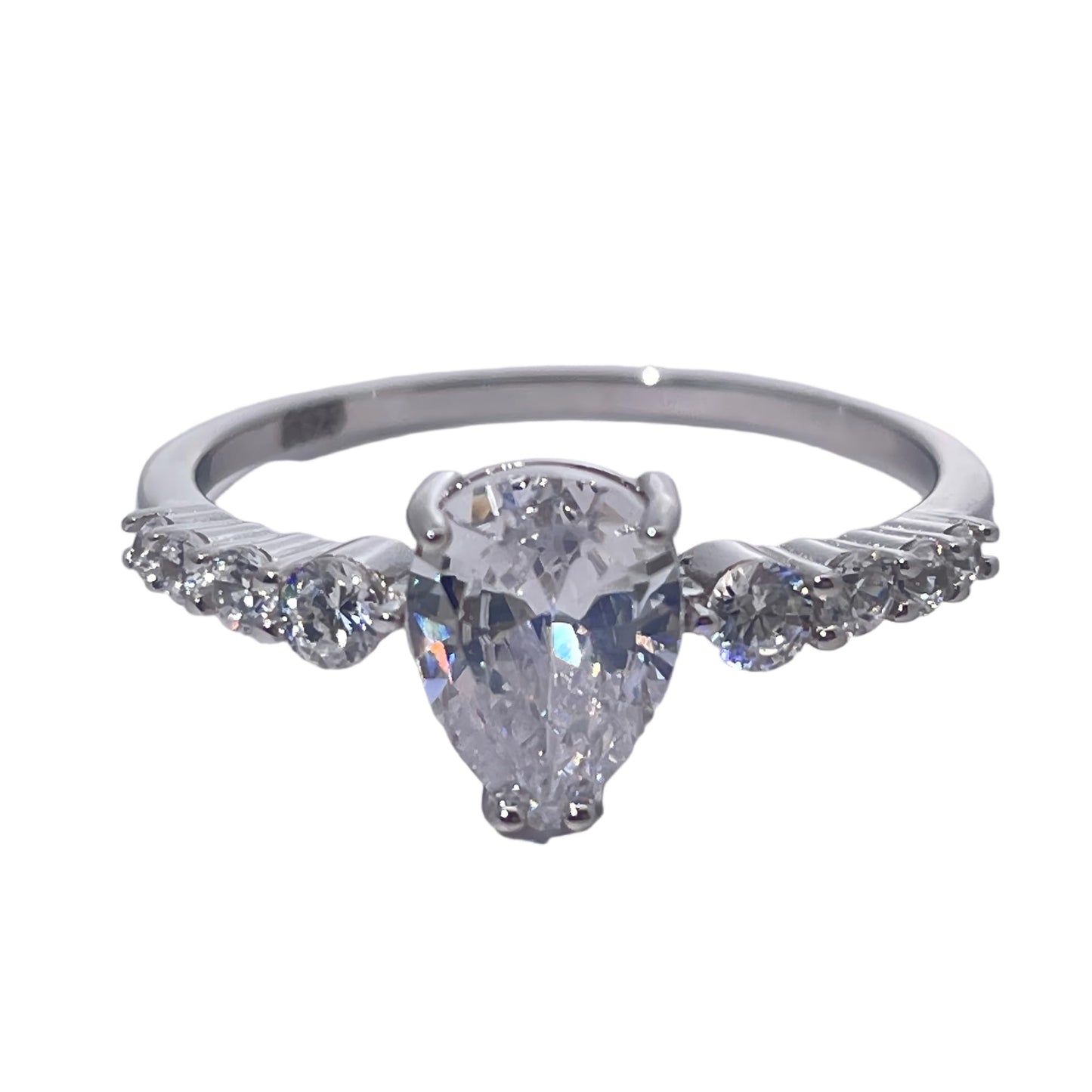 Warm Fortune Cubic Zirconia Engagement Ring for Women, 925 Sterling Silver with 18K Gold Plated Anniversary Ring, Gift for Her Promise Ring