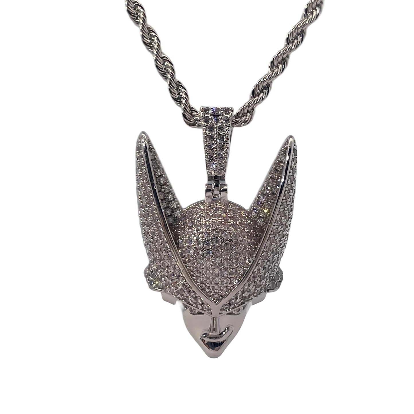 Warm Fortune Hip Hop Pendant Necklace for Women Men,Gold Plated Cubic Zirconia,18+2inch Chain,Street Style Fashion Jewelry