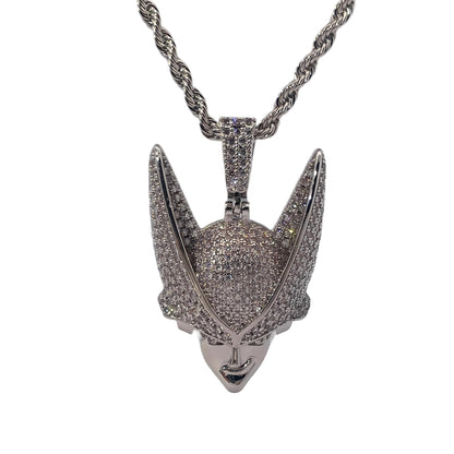 Warm Fortune Hip Hop Pendant Necklace for Women Men,Gold Plated Cubic Zirconia,18+2inch Chain,Street Style Fashion Jewelry