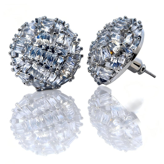 Warm Fortune Cubic Zirconia Drop Earrings for Women,Gold Plated,Gift for Her,Hypoallergenic