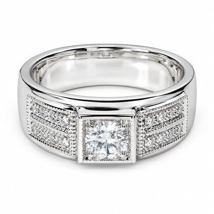 Warm Fortune Princess Cut Engagement Ring for Women - 18K Gold Plated Cubic Zirconia, Wedding Proposal Gift, Romantic Promise, Size 8