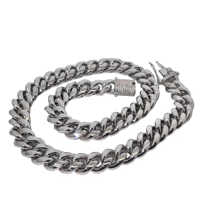 Warm Fortune Cuban Link Chain Necklace,24 Inch Gold Plated Cubic Zirconia, Hip Hop Jewelry for Men Women,Hip Hop Street Style Fashion Jewelry