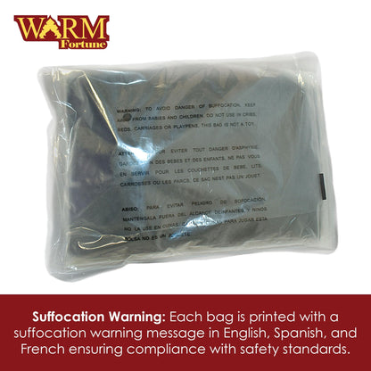Warm Fortune - 6” X 9” Self Seal Clear Poly Bags with Suffocation Warning for Packaging,Shipping,T Shirts & Shipping- Permanent Adhesive,Resealable Glue
