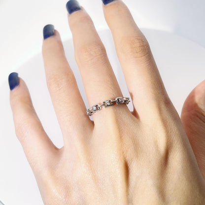 Warm Fortune Round Cut Half Eternity Ring for Her - 18K Gold Plated Cubic Zirconia, Anniversary & Valentine's Day Gift, Timeless Promise & Wedding Jewelry, Adjustable