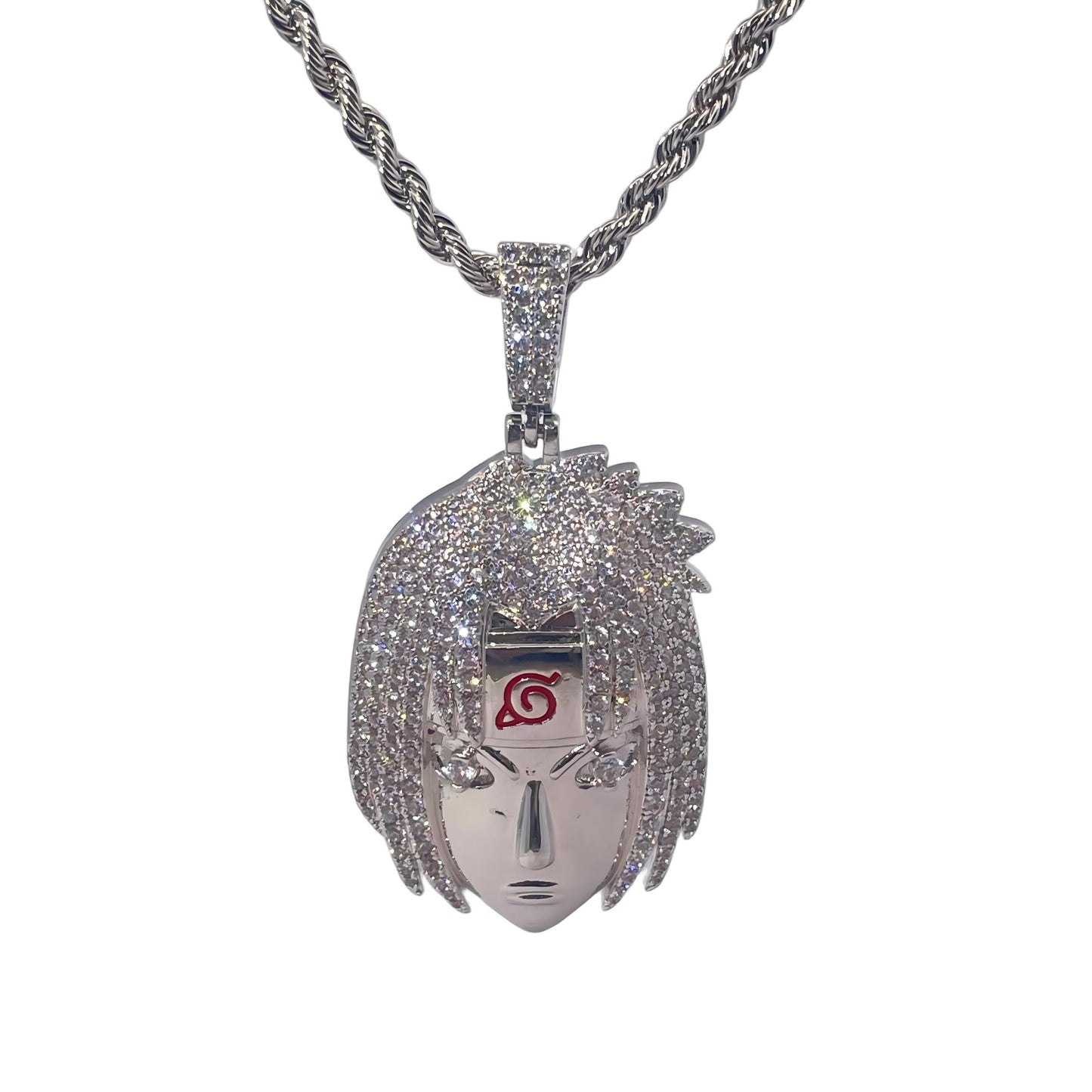 Warm Fortune Hip Hop Pendant Necklace for Women Men,Gold Plated Cubic Zirconia,18+2inch Chain,Street Style Fashion Jewelry