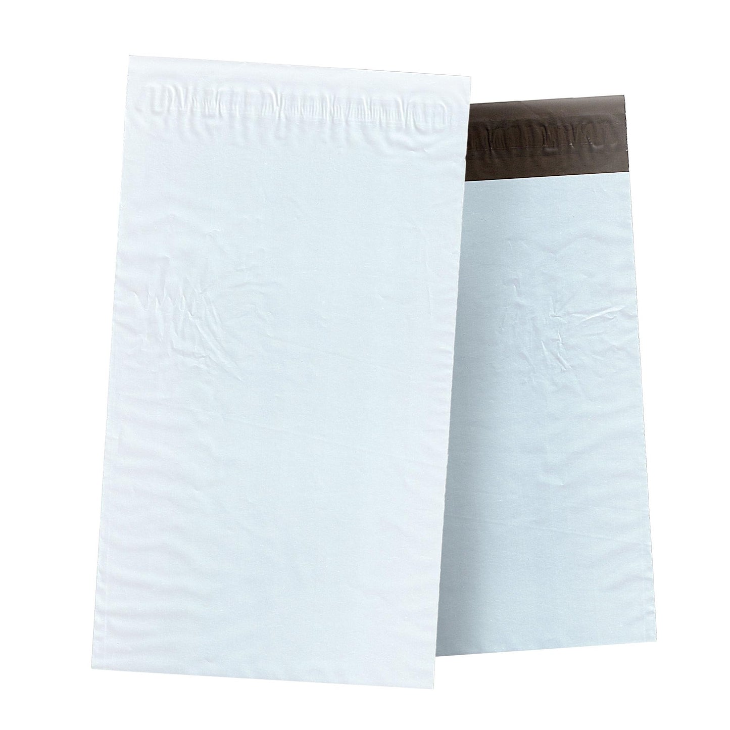 Warm Fortune Poly Mailer, Sets of 100 (White/Gray) - Self Sealing Mailing Bag Strong & Opaque / 6”x9” (6"x9", 5, Set)