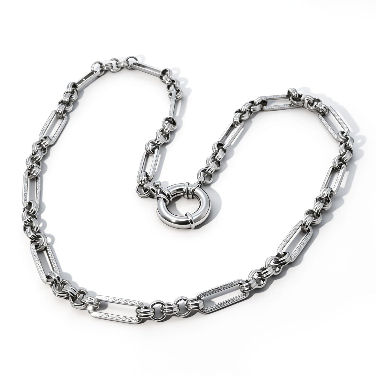Warm Fortune Paperclip Link Chain Necklace for Women: 18K Gold Plated, Adjustable Chain (18"+2") | Elegant & Versatile, an Ideal Layered Piece