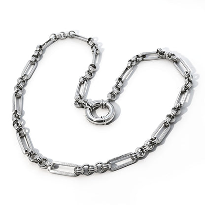 Warm Fortune Paperclip Link Chain Necklace for Women: 18K Gold Plated, Adjustable Chain (18"+2") | Elegant & Versatile, an Ideal Layered Piece