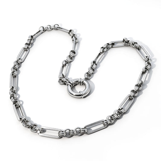 Warm Fortune Paperclip Link Chain Necklace for Women: 18K Gold Plated, Adjustable Chain (18"+2") | Elegant & Versatile, an Ideal Layered Piece