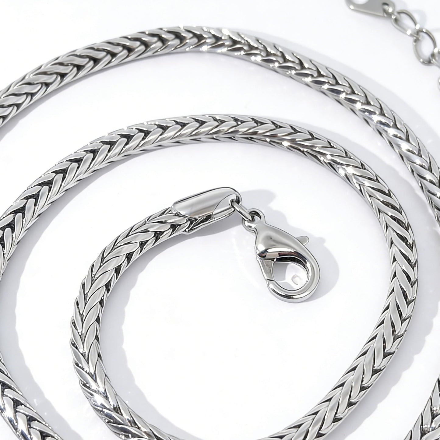 Warm Fortune 18K White Gold Plated Round CZ Tennis Necklace