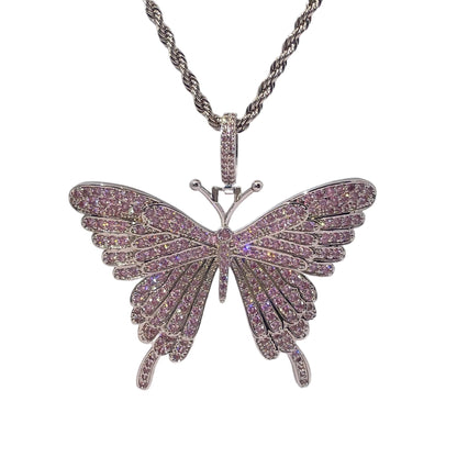 Warm Fortune Hip Hop Pendant Necklace for Women Me,Gold Plated Cubic Zirconia,18+2inch Chain,Street Style Fashion Jewelry