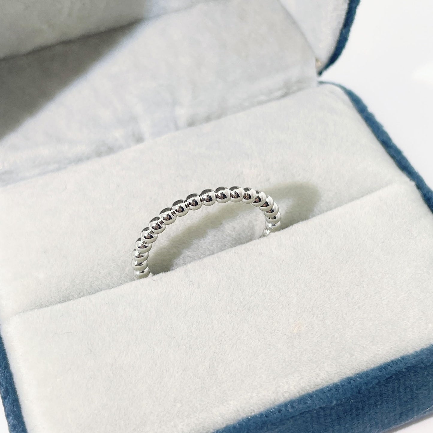 Warm Fortune Beaded Open Band Ring - 18K Gold Plated Stackable Gift for Women, Daily Fashion Wear & Casual Accessory, Trendy Street Wear, Adjustable