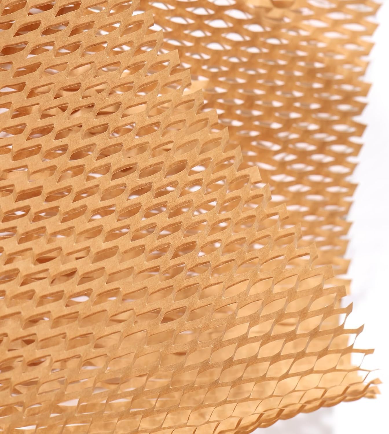 Warm Fortune Honeycomb Packing Paper Roll 12" x 984 Ft, Brown Kraft Honeycomb Cushioning Wrap for Moving, Shipping, Packing, Wrapping, Void Fill, Eco Friendly Packaging and Protective Paper