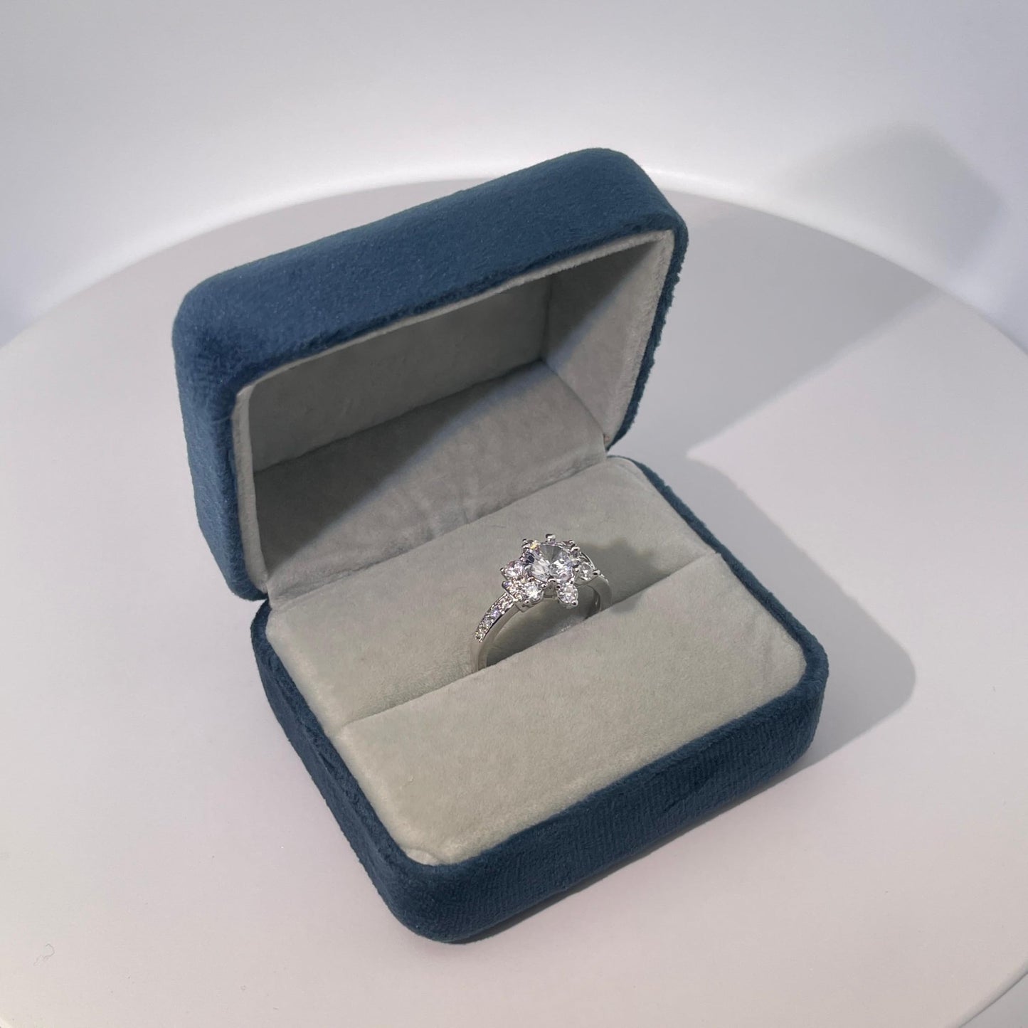 Warm Fortune Cubic Zirconia Engagement Ring for Women,18K Gold Plated Anniversary Ring,Gift for Her Promise Ring