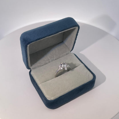 Warm Fortune Cubic Zirconia Engagement Ring for Women,18K Gold Plated Anniversary Ring,Gift for Her Promise Ring