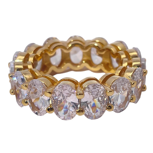 Warm Fortune Cubic Zirconia Engagement Ring for Women, 925 Sterling Silver with 18K White Gold Plated Anniversary Ring, Gift for Her Promise Ring