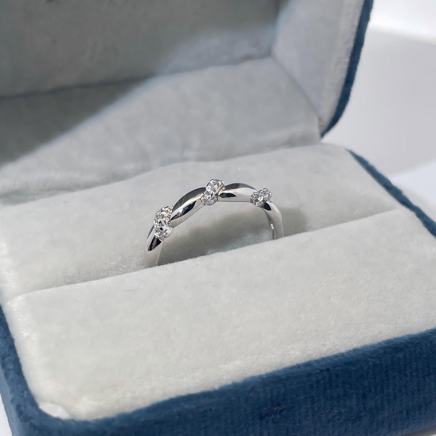 Warm Fortune Cubic Zirconia Engagement Ring for Women, 925 Sterling Silver with 18K White Gold Plated Anniversary Ring, Gift for Her Promise Ring,Adjustable