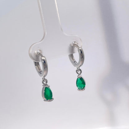Warm Fortune 18K Gold Plated Teardrop Shape Cubic Zirconia Drop Earrings for Women Hypoallergenic - Valentine‘s Day, Mother‘s Day, Birthday Gift for Her