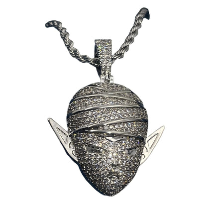 Warm Fortune Hip Hop Pendant Necklace for Women Men,Gold Plated Cubic Zirconia,18+2inch Chain,Street Style Fashion Jewelry