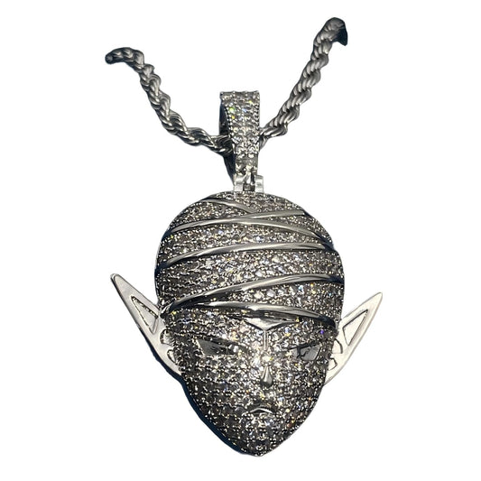 Warm Fortune Hip Hop Pendant Necklace for Women Men,Gold Plated Cubic Zirconia,18+2inch Chain,Street Style Fashion Jewelry