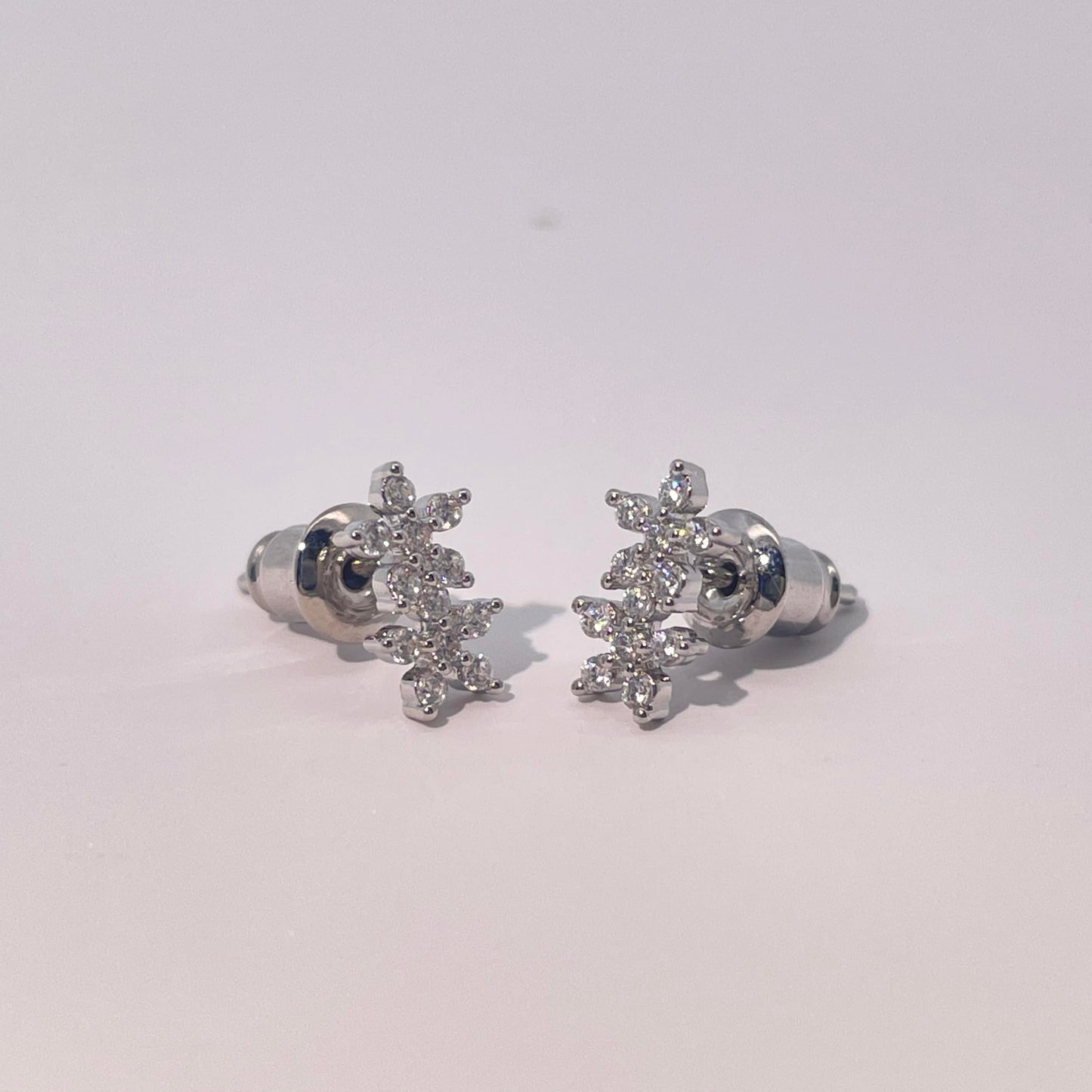 Warm Fortune 18K Gold Plated Multi-Shape Cubic Zirconia Stud Earrings for Women Hypoallergenic - Valentine's Day, Mother's Day, Birthday Gift for Her