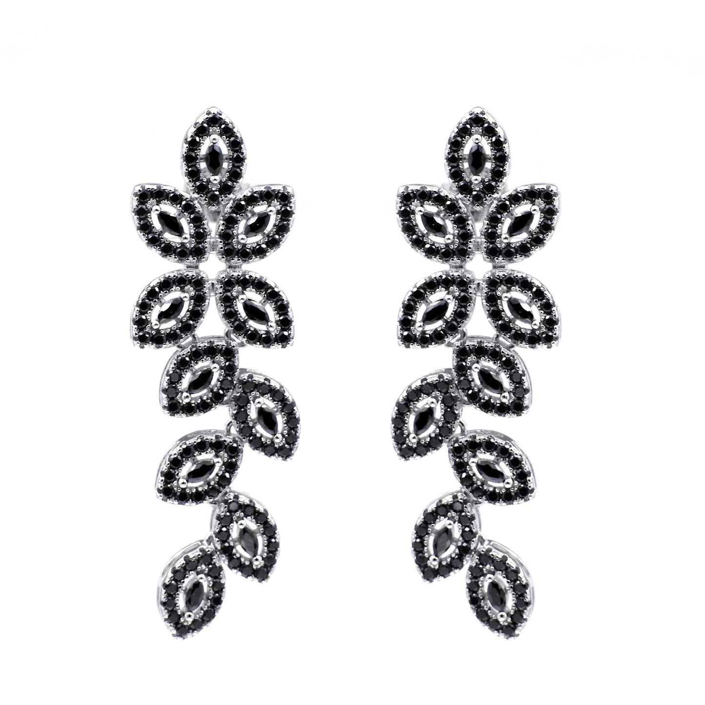 Warm Fortune Moissanite Drop Earrings for Women, DE VVS Stud to Dangle Design, 925 Sterling Silver with 18K White Gold Plated Hypoallergenic