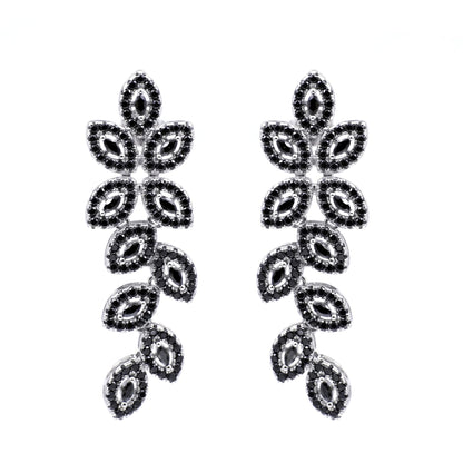 Warm Fortune Moissanite Drop Earrings for Women, DE VVS Stud to Dangle Design, 925 Sterling Silver with 18K White Gold Plated Hypoallergenic