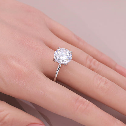 Warm Fortune Oval Engagement Ring for Women - 18K Gold Plated Cubic Zirconia , Wedding Proposal Gift, Romantic Promise,Adjustable