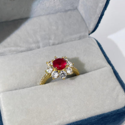 Warm Fortune Cubic Zirconia Promise Rings for Women,18K Gold Plated Anniversary Ring,Gift for Her Wedding Bands Rings