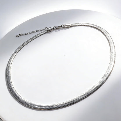 Warm Fortune Herringbone Chain Necklace for Women: 18K Gold Plated, Adjustable Chain (18"+2") | Elegant & Versatile, an Ideal Layered Piece