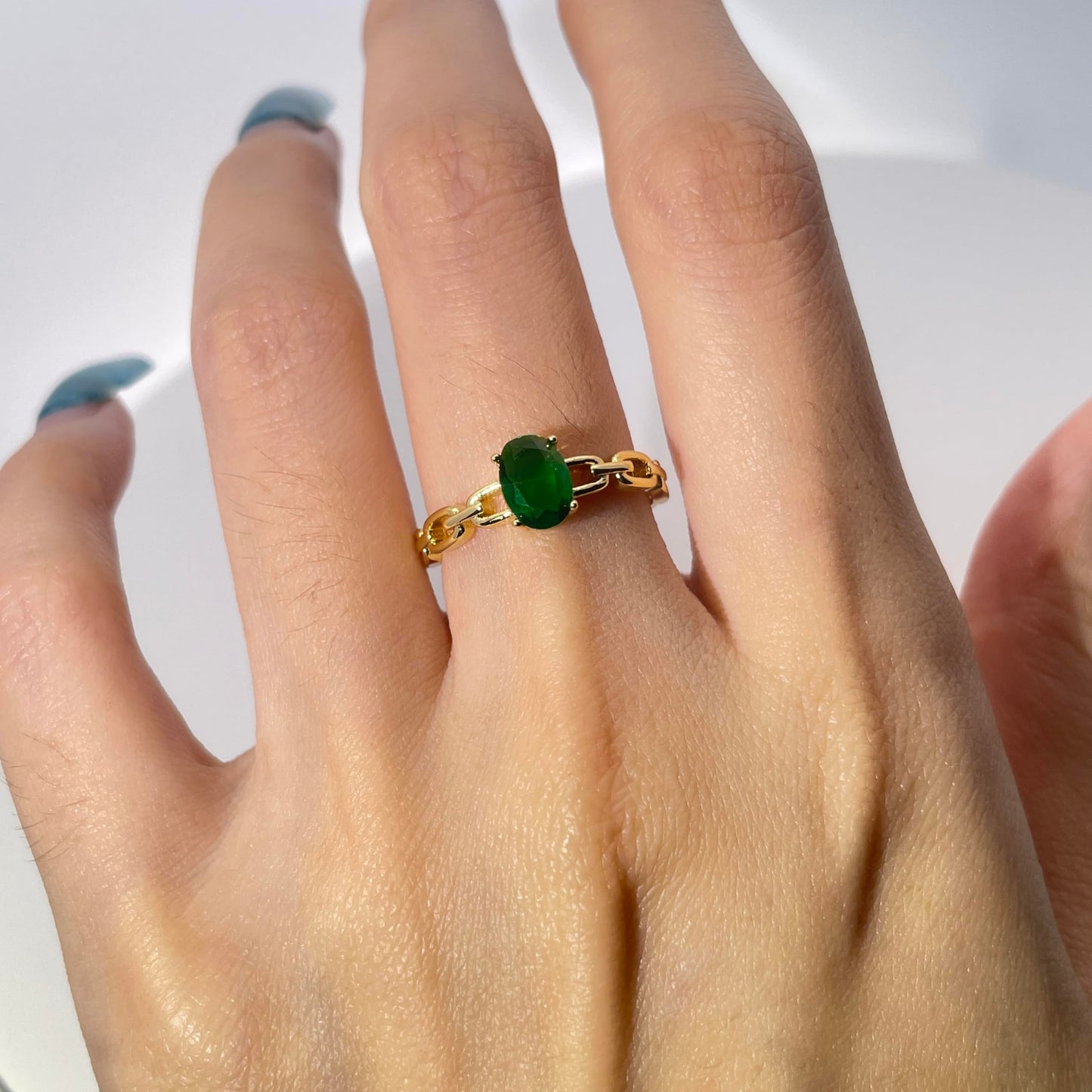 Warm Fortune Cubic Zirconia Promise Rings for Women,18K Gold Plated Anniversary Ring,Gift for Her Wedding Bands Rings ,Adjustable