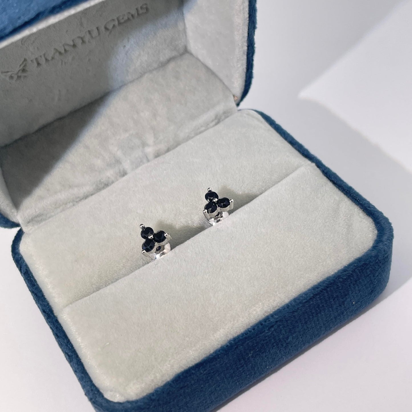 Warm Fortune 18K Gold Plated Clover & Round Shape Cubic Zirconia Stud Earrings for Women Hypoallergenic - Valentine's Day, Mother's Day, Birthday Gift for Her
