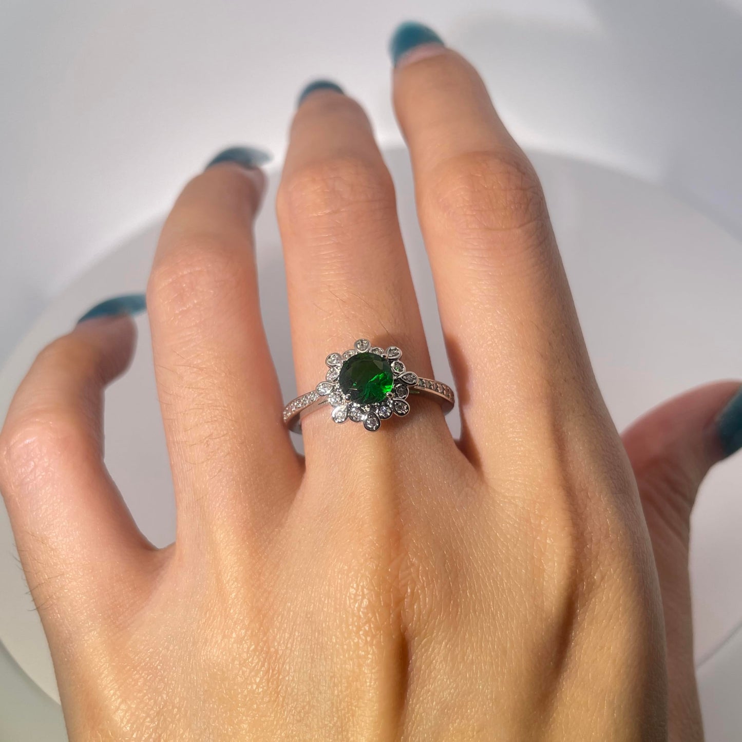 Warm Fortune Cubic Zirconia Engagement Ring for Women,18K Gold Plated Anniversary Ring,Gift for Her Promise Ring