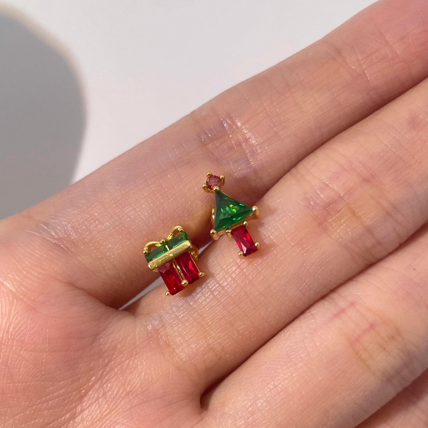 Warm Fortune Cubic Zirconia Stud Earrings for Women, 925 Sterling Silver with 18K White Gold Plated Hypoallergenic