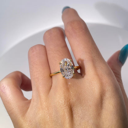 Warm Fortune Engagement Ring for Women,925 Sterling Silver with 18K Gold Plated Anniversary Ring,Gift for Her Promise Ring