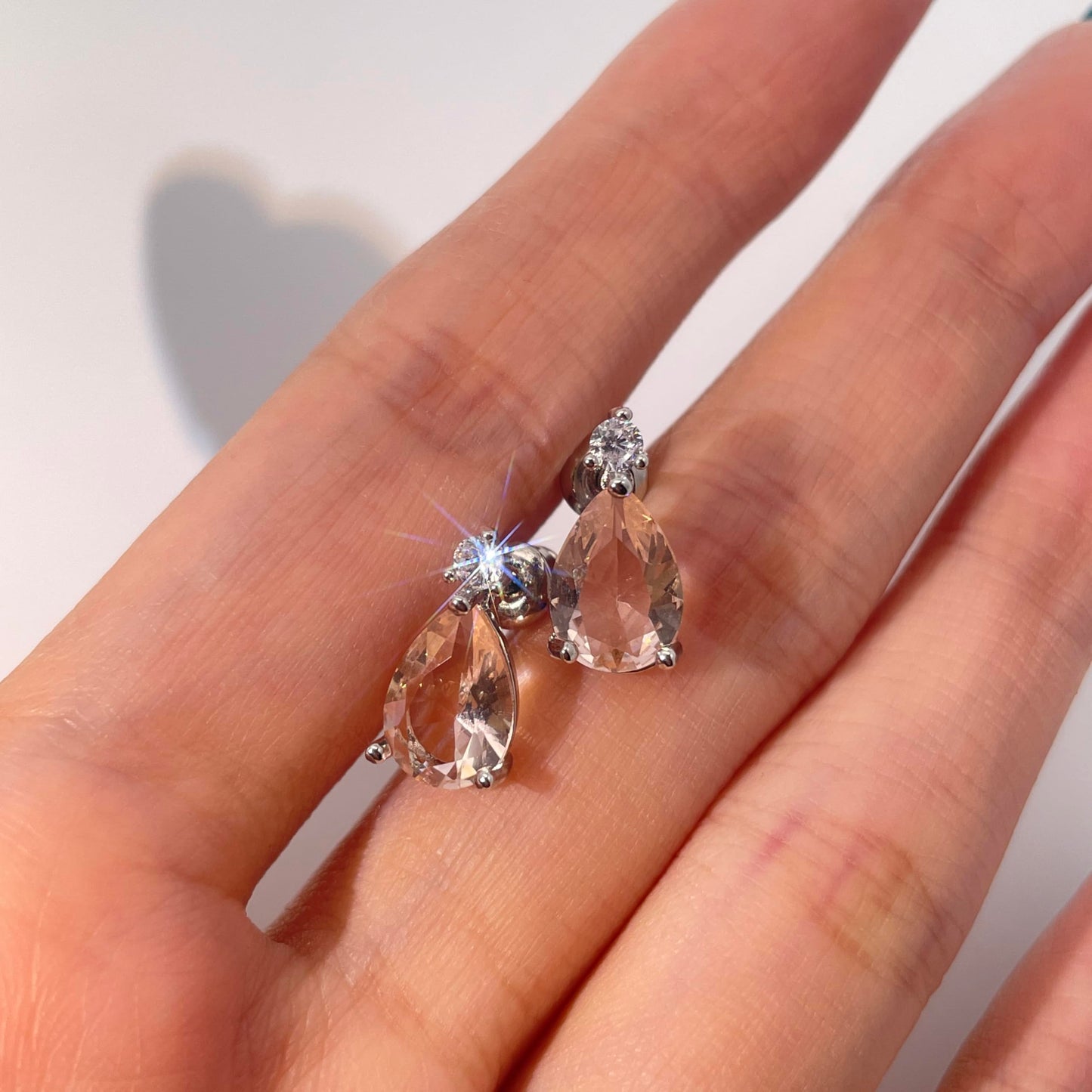 Warm Fortune Cubic Zirconia Drop Earrings for Women,Gold Plated,Gift for Her,Hypoallergenic