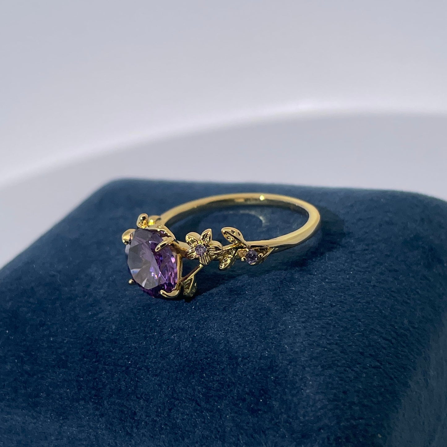 Warm Fortune Cubic Zirconia Promise Rings for Women,18K Gold Plated Anniversary Ring,Gift for Her Wedding Bands Rings