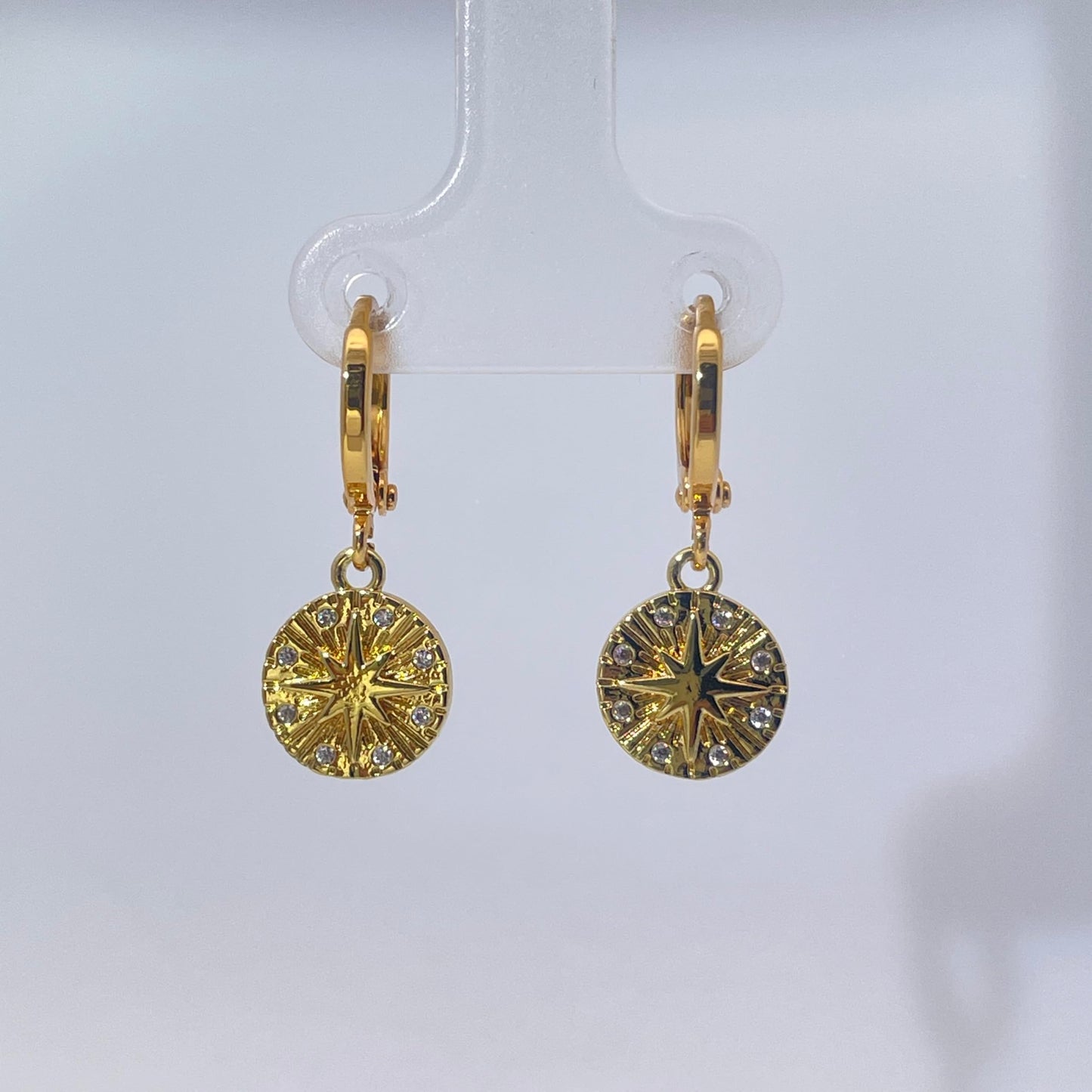 Warm Fortune Cubic Zirconia Drop Earrings for Women, Gold Plated,Gift for Her,Hypoallergenic