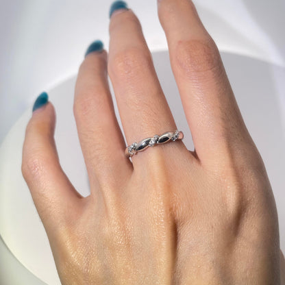 Warm Fortune Cubic Zirconia Engagement Ring for Women, 925 Sterling Silver with 18K White Gold Plated Anniversary Ring, Gift for Her Promise Ring,Adjustable
