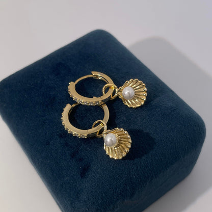 Warm Fortune Cubic Zirconia Drop Earrings for Women,925 Sterling Silver with 18K Gold Plated Hypoallergenic