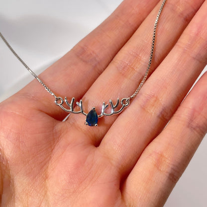 Warm Fortune Cubic Zirconia Pendant Necklace for Women,18K White Gold Plated,18 inch + 2inch Chain