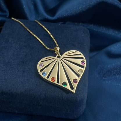 Warm Fortune Hip Hop Pendant Necklace for Women Men,Gold Plated Cubic Zirconia,18+2inch Chain,Street Style Fashion Jewelry