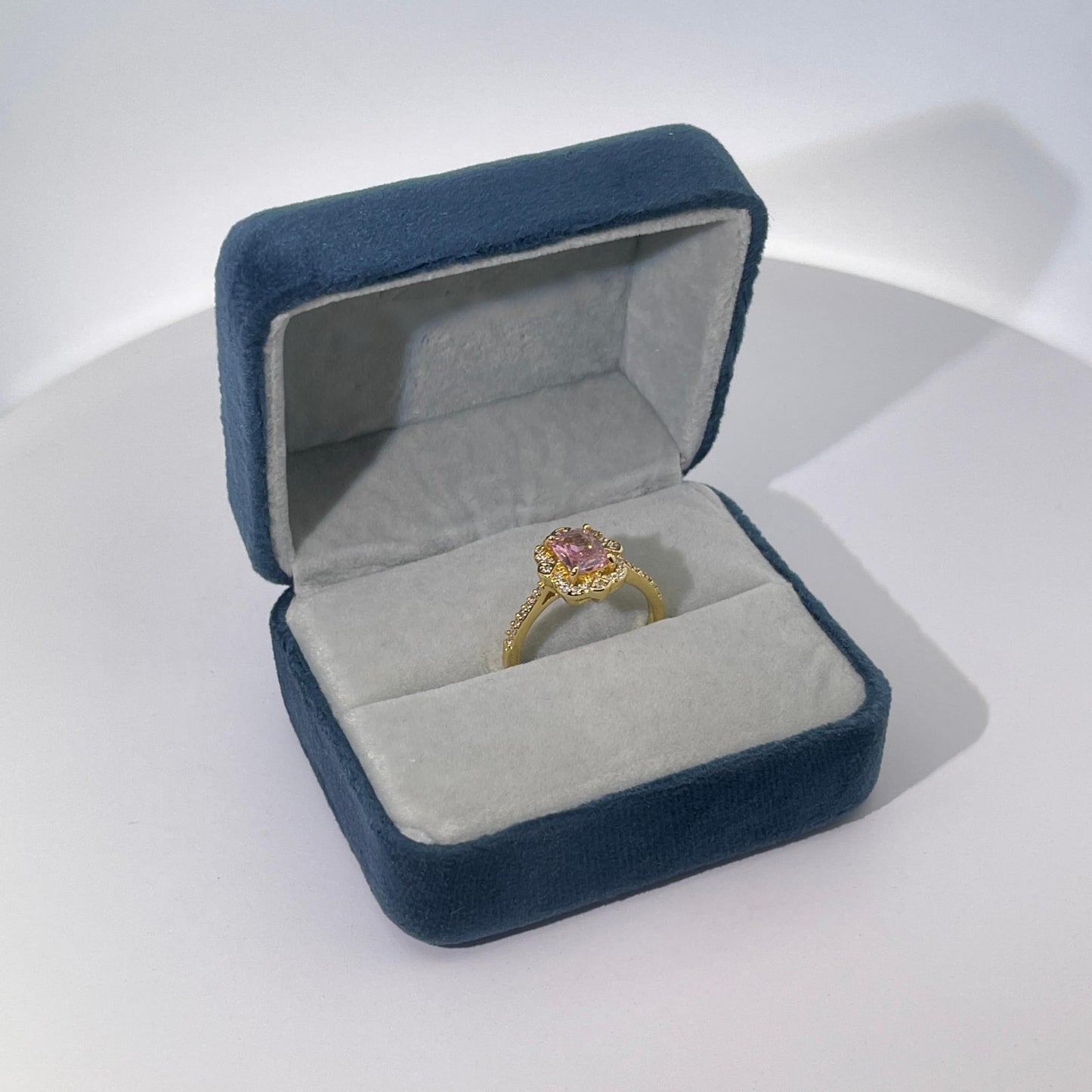 Warm Fortune Cubic Zirconia Promise Rings for Women,18K Gold Plated Anniversary Ring,Gift for Her Wedding Bands Rings