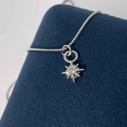 Warm Fortune Cubic Zirconia Pendant Necklace for Women,18K White Gold Plated,18 inch + 2inch Chain