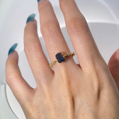 Warm Fortune Cubic Zirconia Promise Rings for Women,18K Gold Plated Anniversary Ring,Gift for Her Wedding Bands Rings ,Adjustable
